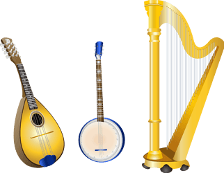 卡通竖琴 音乐与童趣的完美结合